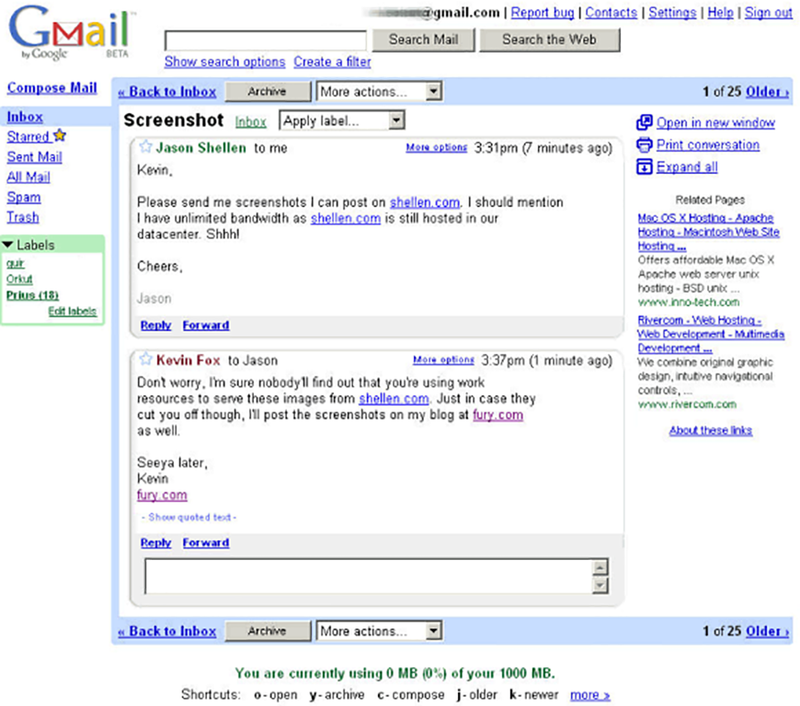 Illustration for article titled Gmail Is 10 Years Old Today